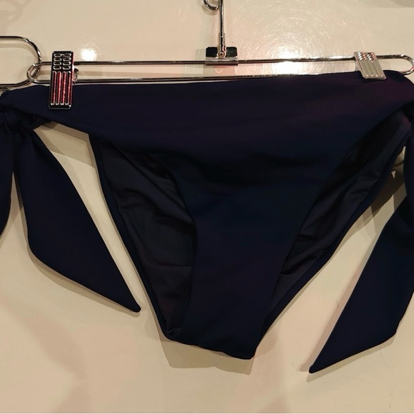Agua Bendita Other - Agua Bendita Navy Blue Tie-Side Bikini Bottom